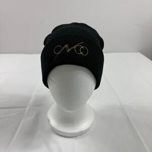 CNCO Boy Band Official Merchandise Black Gold Logo Embroidered Cuffed Beanie Hat